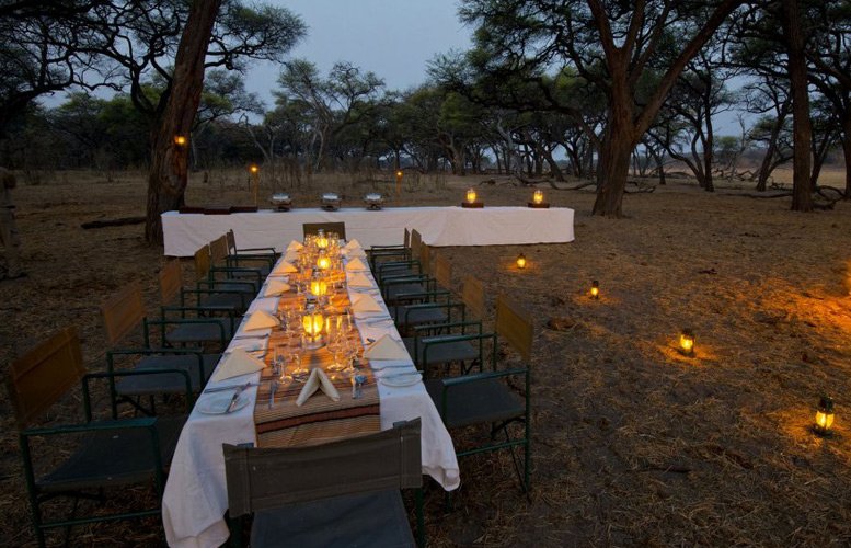 Dinner at Hwange